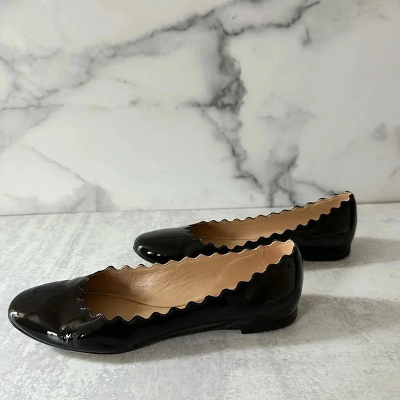 Chloe Scallop Ballerina Flats - Picture 1 of 9